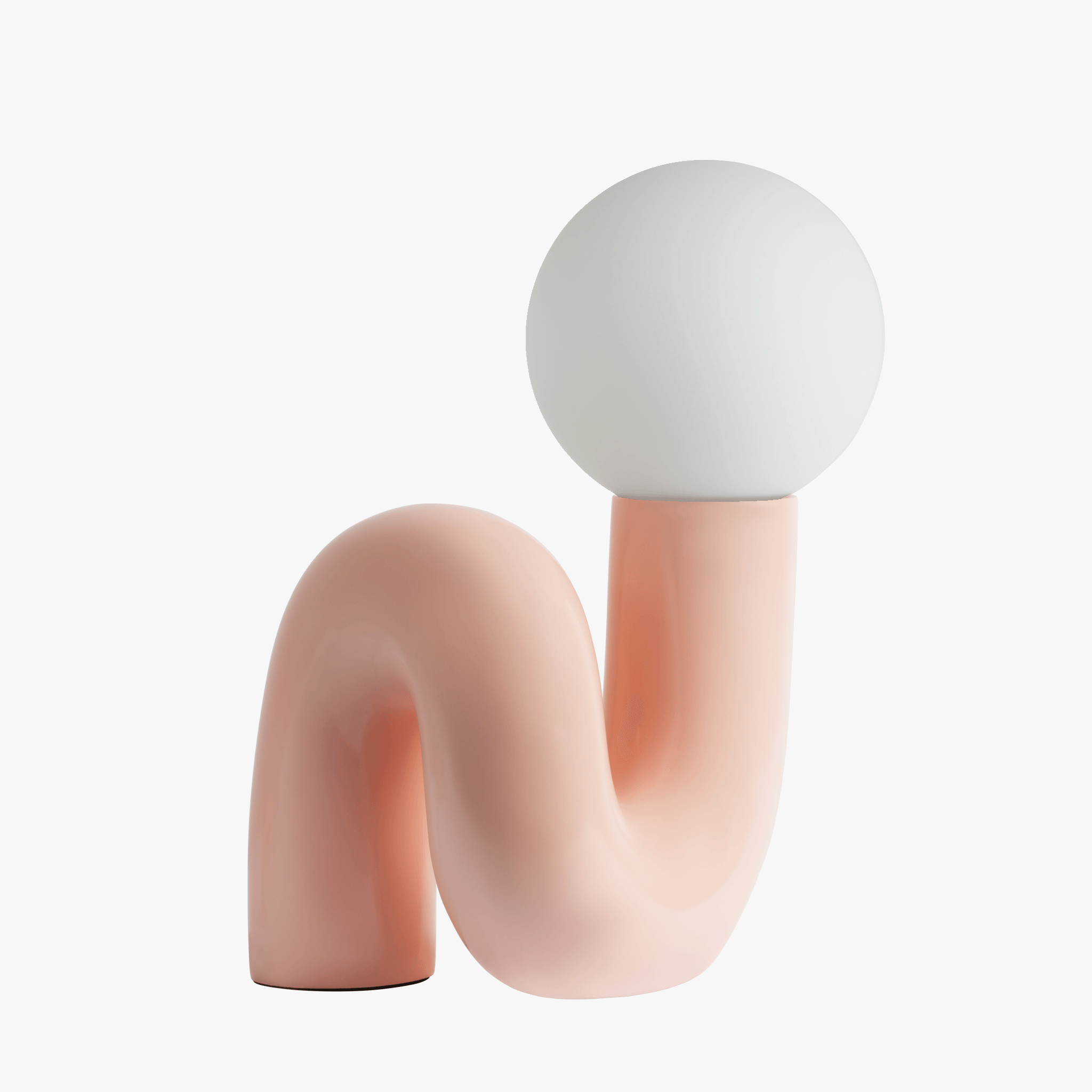 Gittana Table Lamp in Pink - Front