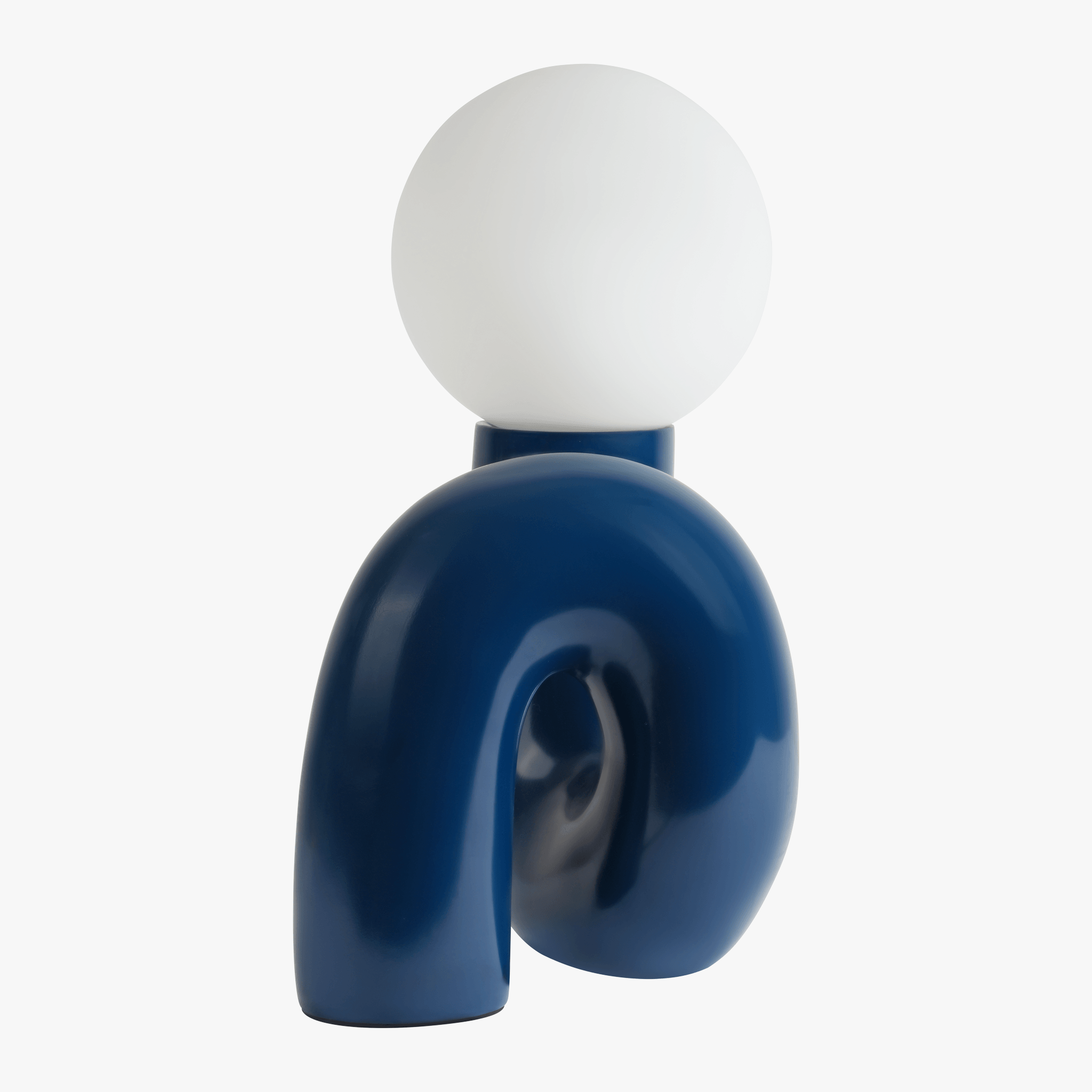 Gittana Table Lamp in Blue - Side