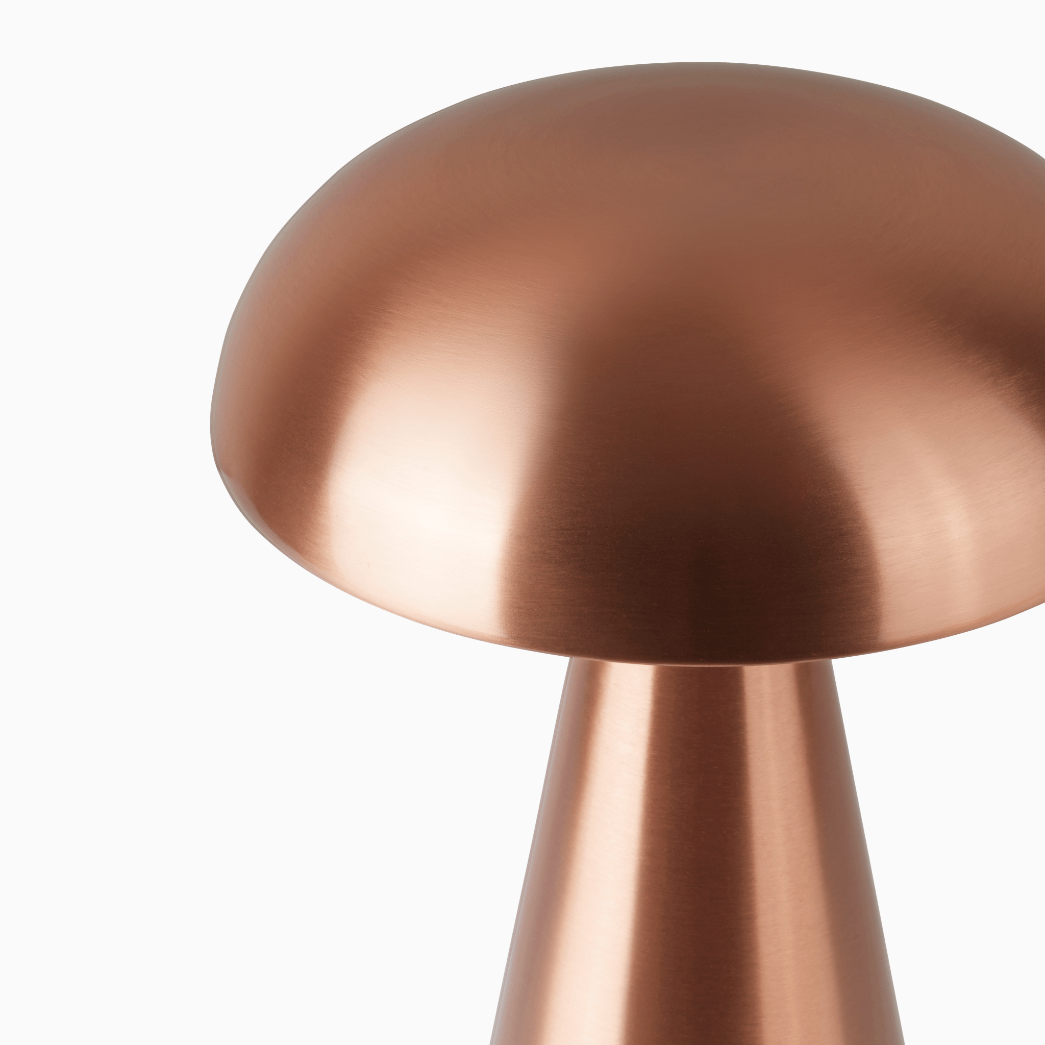 Lucido Portable Lamp in Rose Gold - Top