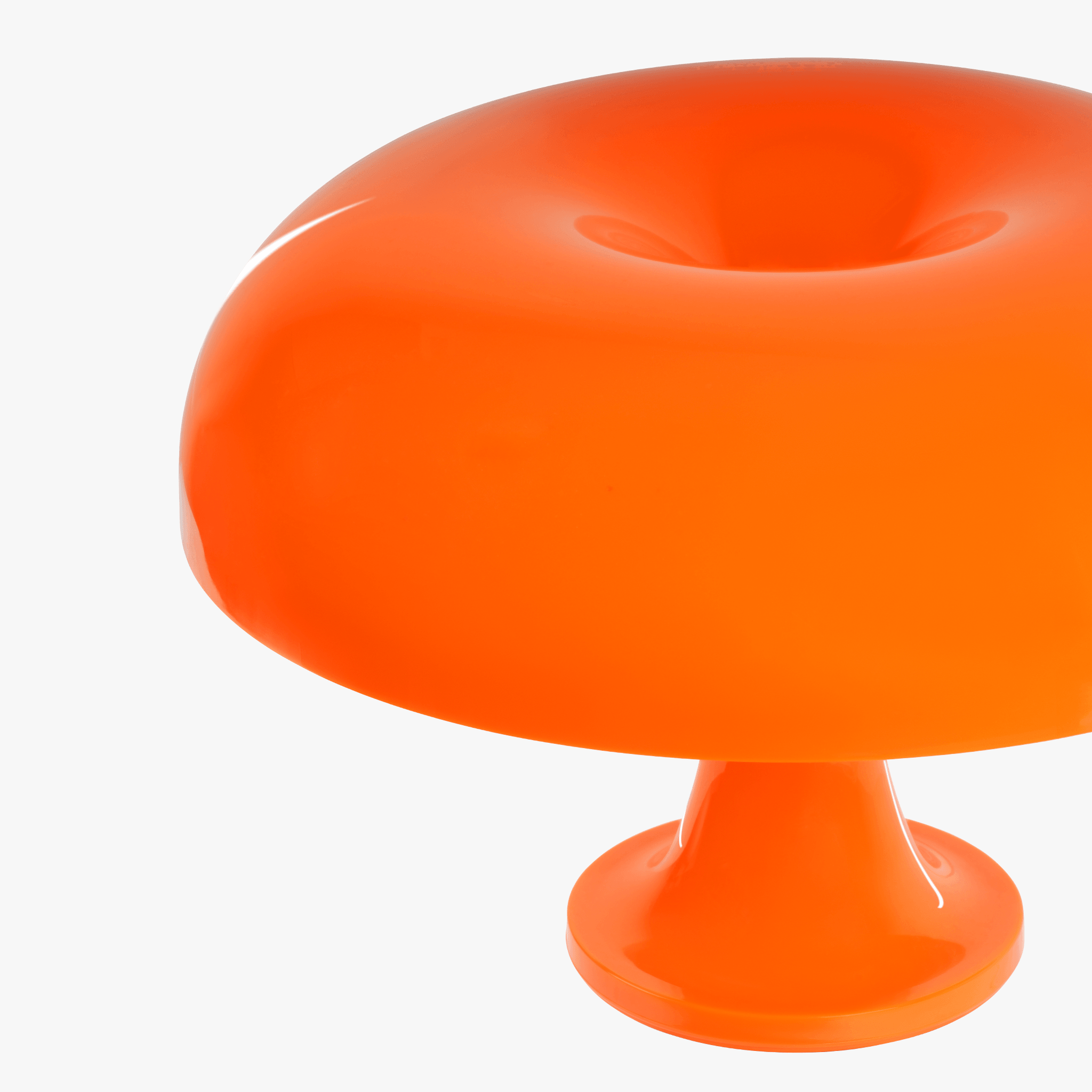Strada Table Lamp in Orange - Top
