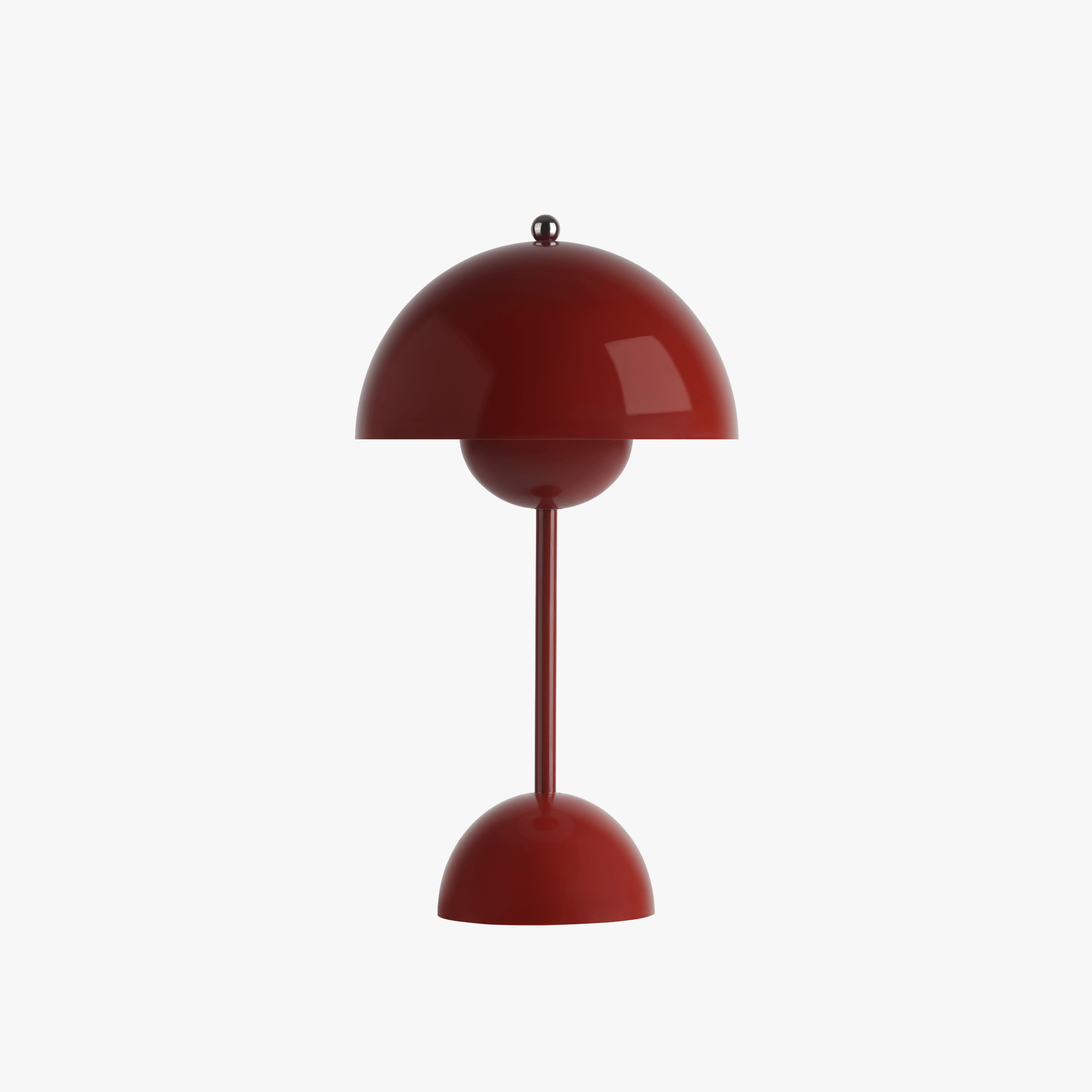 Tapa Portable Lamp in Red - Front