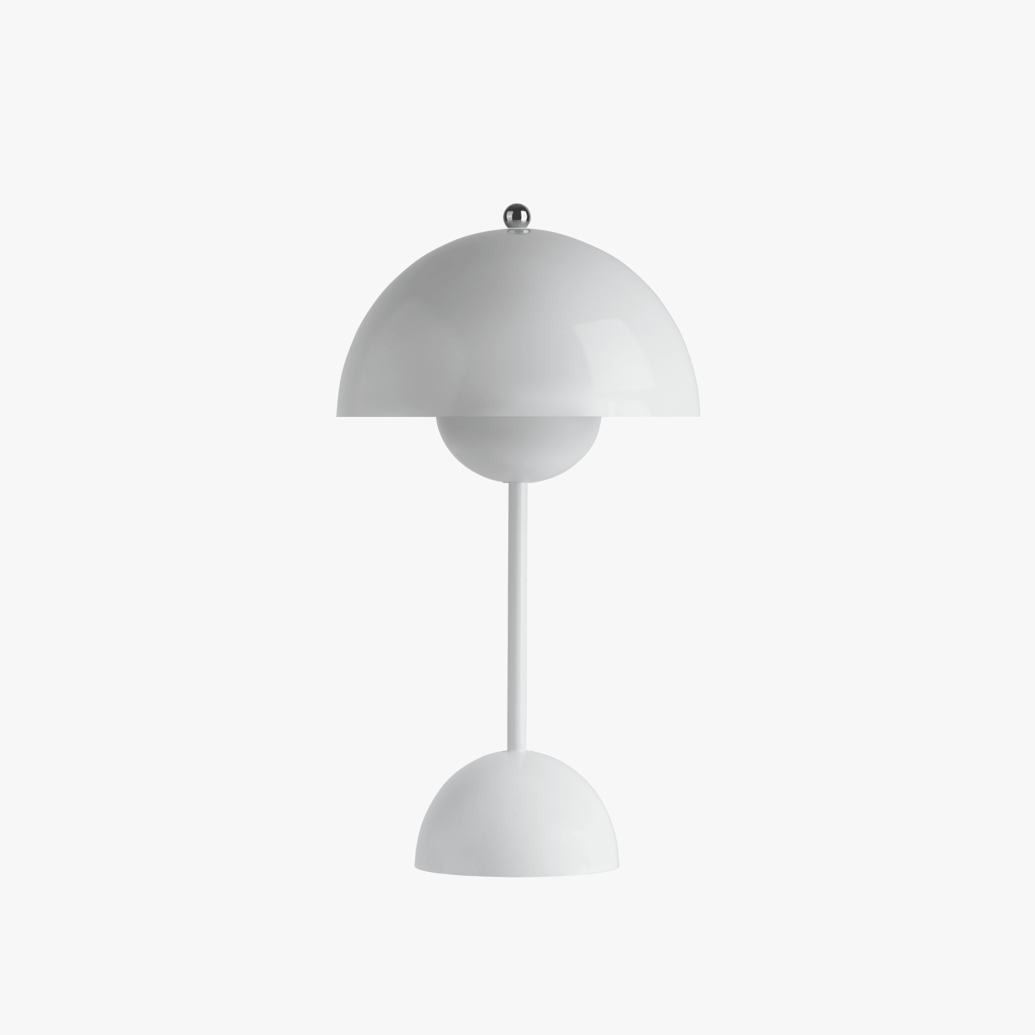 Tapa Portable Lamp in White - Front
