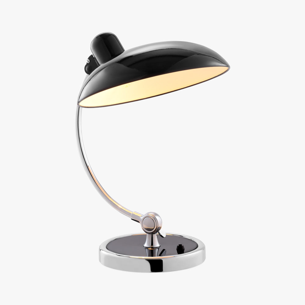 Birken Table Lamp in Black - Illuminated