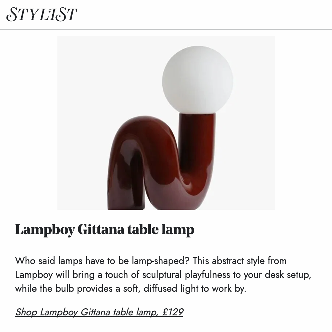 Chic desk lamps for brightening up dark evenings and early mornings
