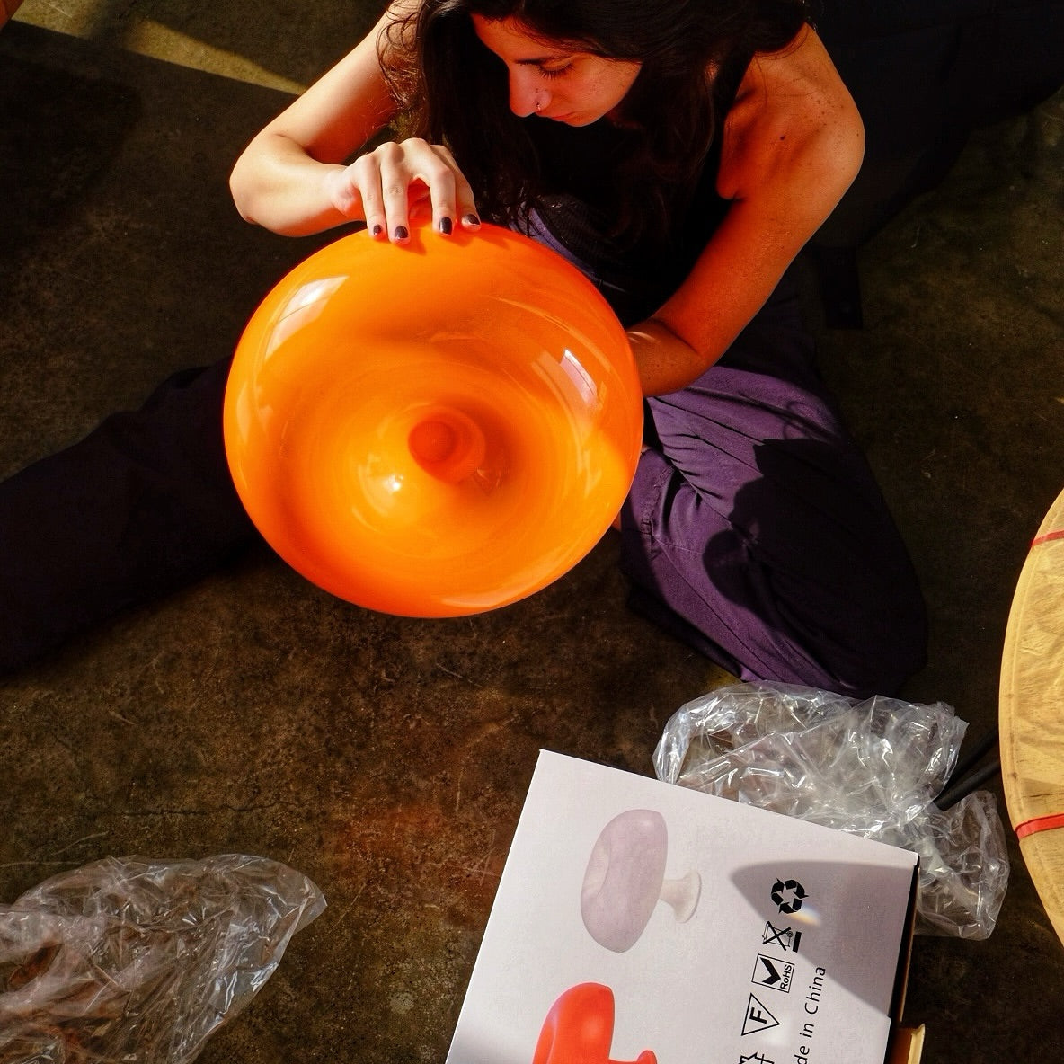 Orange Strada Table Lamp